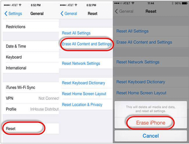 Factory reset your iPhone
