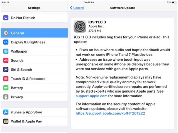 iOS Update