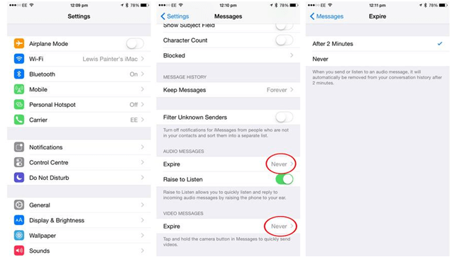 Remove unwanted photo and videos