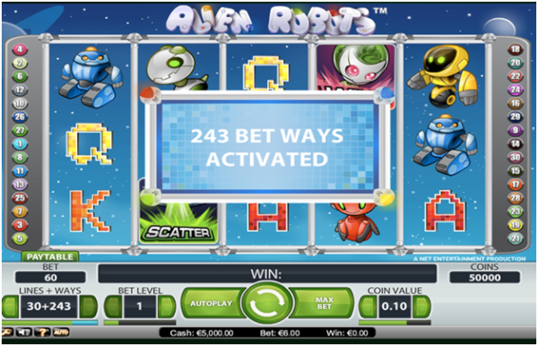 243 ways to pokies game features