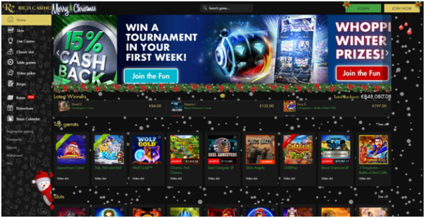 How to find your profile at Rich Casino