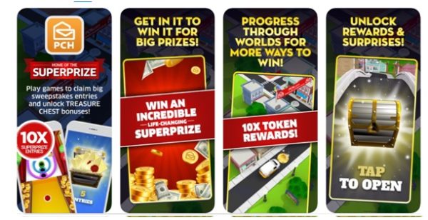 PCH games to play and win real cash