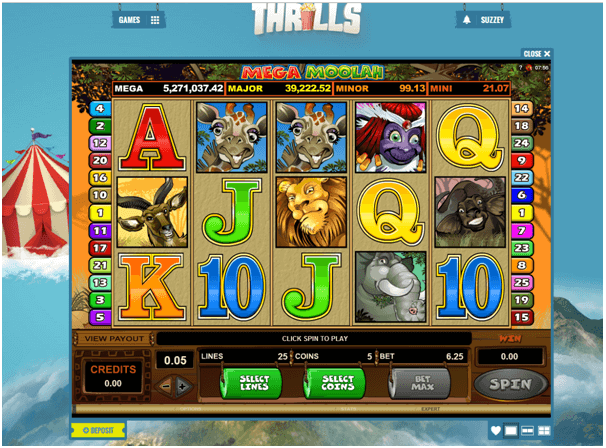 Thrills Casino Mega Moolah