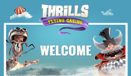 Thrills Casino Welcome Page