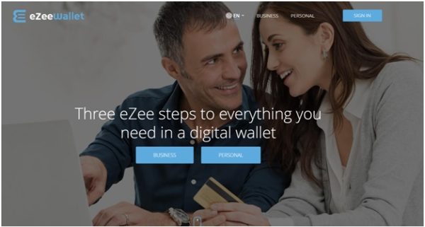 Ezee wallet homepage