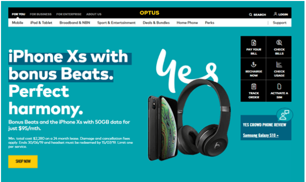Optus iPhone offer for 2019
